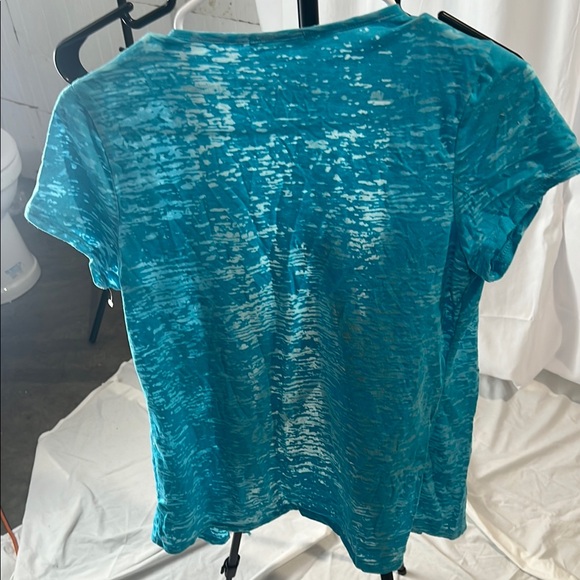 Maurices Blue Cardigan with Short Sleeves and Lightweight Fabric - Picture 2 of 2